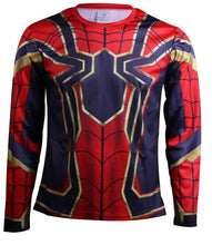 Load image into Gallery viewer, Raglan Sleeve Spiderman 3D Printed T shirts Men Compression Shirts 2018 NEW Crossfit Tops For Male Cosplay Costume Clothing