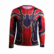 Load image into Gallery viewer, Raglan Sleeve Spiderman 3D Printed T shirts Men Compression Shirts 2018 NEW Crossfit Tops For Male Cosplay Costume Clothing