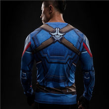 Load image into Gallery viewer, 2017 Marvel Superhero Winter Soldier Bucky 3D Men T Shirt Fitness Crossfit T-Shirt Long Sleeve Compression Shirt Mens MMA